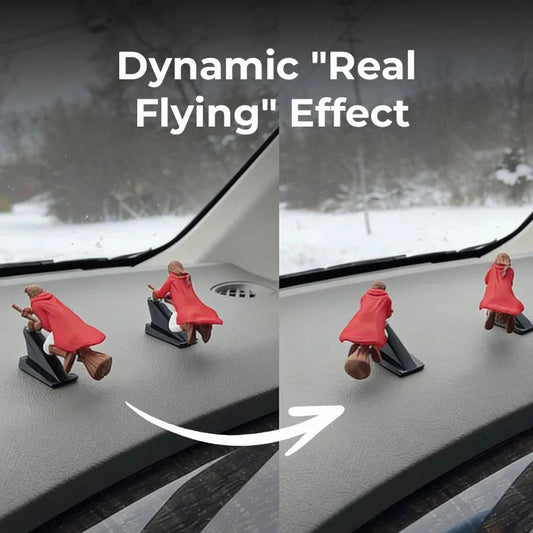 🧹 Varázslatos Seprűnyél Autódekoráció – Űzd El a Balszerencsét és Dobd Fel a Hangulatot! 🚗✨