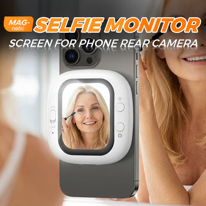 Mágneses selfie-képernyő – lásd, amit a hátsó kamera lát! 📱📸