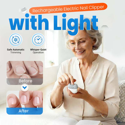 Rechargeable Electric Nail Clipper with Light
