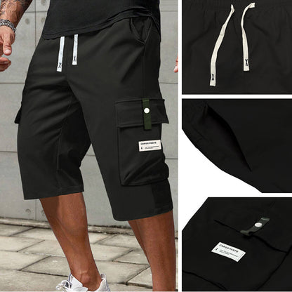 🩳 Férfi Capri Cargo Nadrág – Kényelmes, Lazán Megkötős & Stílusos! (Nyári Must-Have) ☀️🌊