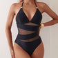 Stílusos Egybeszabott Fürdőruha Hálós Betétekkel – Nyári Kedvenc! 👙✨