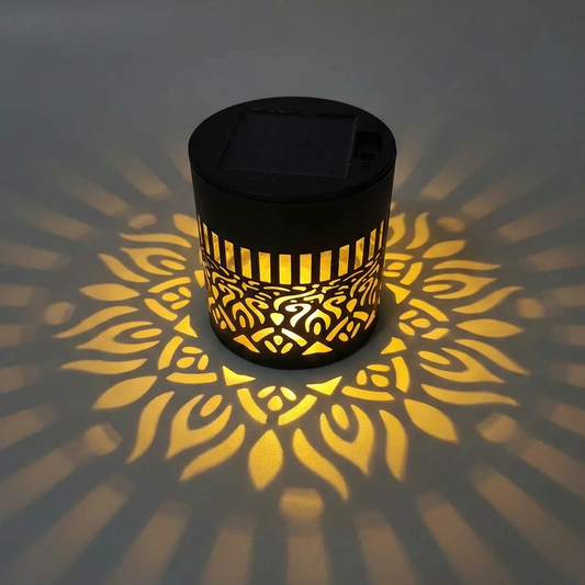 2-in-1 Napenergiás Mandala Lámpa 🏡✨ – Kerti és Fali Díszvilágítás