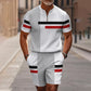 Férfi negyedcipzáros ing és rövidnadrág szett – Kényelmes, légáteresztő anyagból