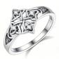 💍 Vintage Kelta Csomós Gyűrű: Misztikus Háromszög Dizájn – Raktáron! ✨