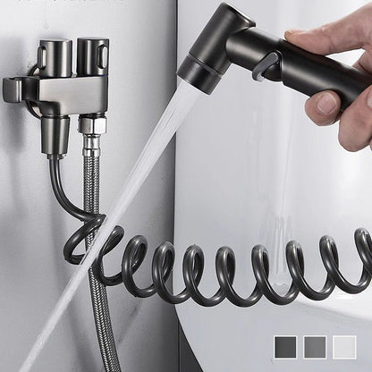 🚽💧 2 az 1-ben WC Szelep és Permetező: Fúrás Nélküli Higiénia! 📦