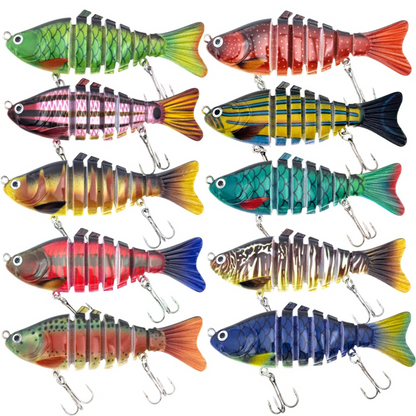 🎣 Élethű Bionikus Csalik – Többszegmentű Mozgás a Garantált Fogásért 🐟