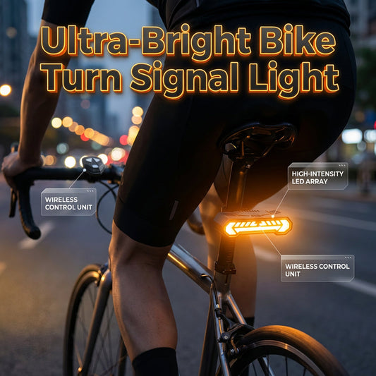🚴✨ 2026-os Új Modell: Intelligens Vetítős Kanyarjelző Hátsó Lámpa – Maximális Éjszakai Biztonság! 🛡️