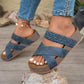 👡 Női Keresztfonású Pántos Ék Szandál: Kifinomult Elegancia és Kényelmes Viselet – Raktáron! 🌸