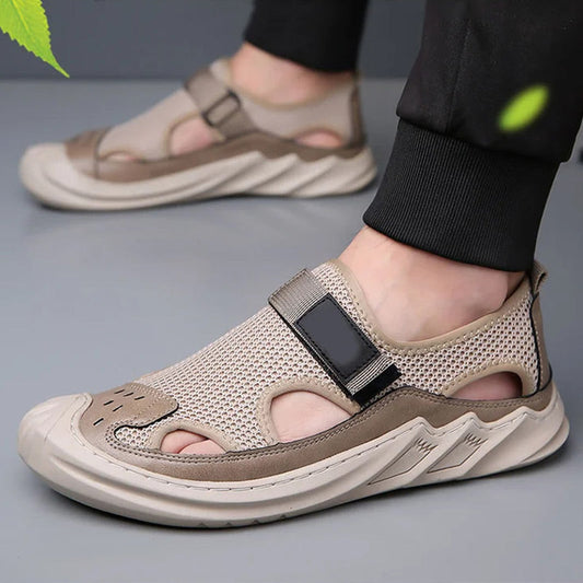 👣 Puha Talpú Férfi Szandál – Kényelem és Stílus Városban és Strandon 🏖️