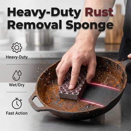 Heavy-Duty Rust Removal Sponge