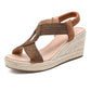 👡🌸 Boho stílusú, szőtt sarokszandál – női szabadidőcipő | Jutával borított sarok, nyitott orr, párnázott talpbetét – utánvéttel 🔥