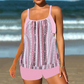 Women's Two-Piece Blouson Tankini with Shorts