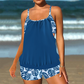 Women's Two-Piece Blouson Tankini with Shorts
