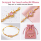 Stylish Heart-Shaped Synthetic Diamond Bracelet