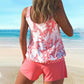 🏖️🌺 Kétrészes Virágmintás Fürdőruha: Nőiesség, Kényelem és S–3XL Méretválaszték! ✨