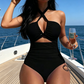 👙 Stílusos Alakformálás a Strandon: Keresztpántos, Magas DereKú Fürdőruha – Kényelem és Elegancia Egyben! ✨
