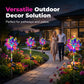 Solar Powered Rainbow Pinwheel Garden Light