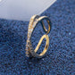 💍 Stílusos Kétrétegű Gyűrű: Állítható Keresztpántos Dizájn – Elegancia és Kényelem Egyben! ✨