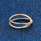 💍 Stílusos Kétrétegű Gyűrű: Állítható Keresztpántos Dizájn – Elegancia és Kényelem Egyben! ✨