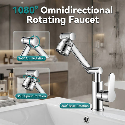 💦 1080°-ban Forgó Csaptelep Bővítő: Mechanikus Karos Csodafegyver – Raktáron! 🛡️