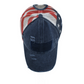 Distressed American Flag Mesh Baseball Cap