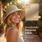 👒 Széles Karimájú, Masnis Napkalap: UV-Védelem és Stílus – Raktáron! ☀️