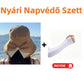 👒 Széles Karimájú, Masnis Napkalap: UV-Védelem és Stílus – Raktáron! ☀️