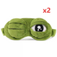 🐸💤 Vicces Puha 3D-s Béka Alvómaszk – Raktáron! ✨