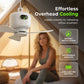 💖 Újratölthető mennyezeti ventilátor LED-es lámpákkal – Hűvös és világos bárhol ✨