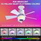 🎮 RGB Okos Mennyezeti Ventilátor Hangszóróval: Gamer és Okos Otthon – Raktáron! 💡