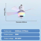 🎮 RGB Okos Mennyezeti Ventilátor Hangszóróval: Gamer és Okos Otthon – Raktáron! 💡