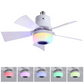🎮 RGB Okos Mennyezeti Ventilátor Hangszóróval: Gamer és Okos Otthon – Raktáron! 💡