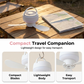 🔋 Újratölthető Akasztós Ventilátor LED Fénnyel: Kemping és Otthon – Raktáron! 🏕️