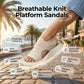 👠 Női Lélegző Kötött Platform Szandál: Páratlan Kényelem és Divatos Dizájn – Raktáron! ☁️