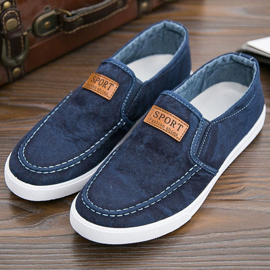 👟 Férfi Slip-on Vászonscipő: Kényelmes és Lélegző – Raktáron! 🌿