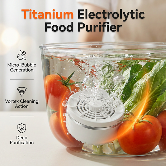 🥬 Elektrolitikus Élelmiszer-tisztító Titánlemezzel: 100% Vegyszermentes – Raktáron! 🛡️