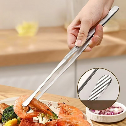 🔥 Többcélú Rozsdamentes Fogó: Biztonságos és Precíz – Raktáron! 🥩