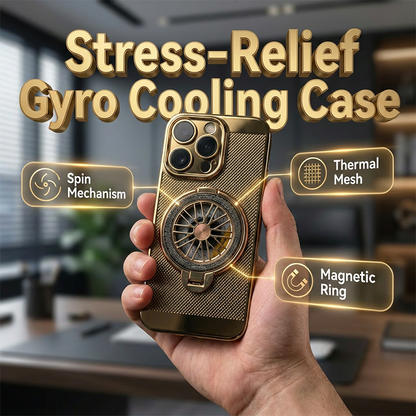 🚀 Mágneses Hűtős Telefontok Giroszkópos Állvánnyal: Maximális Teljesítmény – Raktáron! ❄️