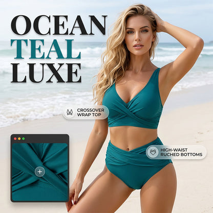 👙✨ Keresztráncos Bikini Szett: Elegancia és Alakformálás! 🌊