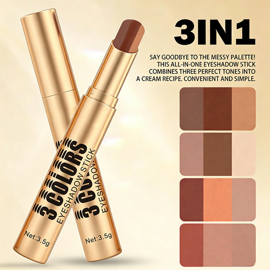 ✨ 3 az 1-ben Szemhéjfesték Rúzs: Szemhéjfesték, Szemceruza és Highlighter Egyben – Raktáron! 👁️