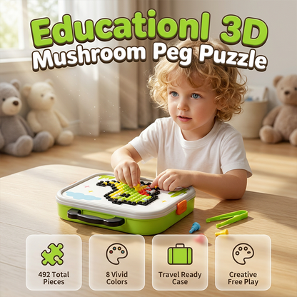 🍄 Kreatív 3D Gomba Kirakó: Fejlesztő Játék és Biztonságos Szórakozás – Utánvéttel! 🧩
