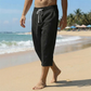 👖 Férfi Alkalmi Capri Nadrág: Húzózsinóros Derék, Kényelmes Viselet – Raktáron! 🌞