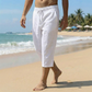 👖 Férfi Alkalmi Capri Nadrág: Húzózsinóros Derék, Kényelmes Viselet – Raktáron! 🌞