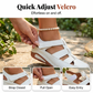 👡 Élvezze az egész napos kényelmet – Női légáteresztő ék alakú szandál állítható pántokkal – Utánvétes ☁️✨