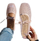 Women's French-Style Mesh Flats with Bow