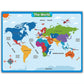 Geography Learning Poster Wall Map for Kids