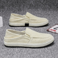 🌿👟 Férfi könnyű, nyári lenvászon szabadidőcipő –☁️ Légáteresztő, memóriahabos, slip-on – Utánvét ✨