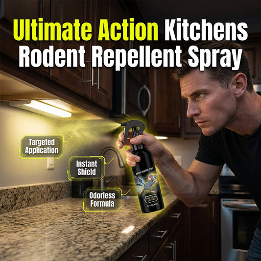 🛑🐭 Hatékony Egérriasztó Spray: Természetes Erő és Mérgezésmentes Védelem! 🏠