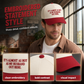 Contrast Color Embroidered Baseball Cap