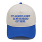 Contrast Color Embroidered Baseball Cap